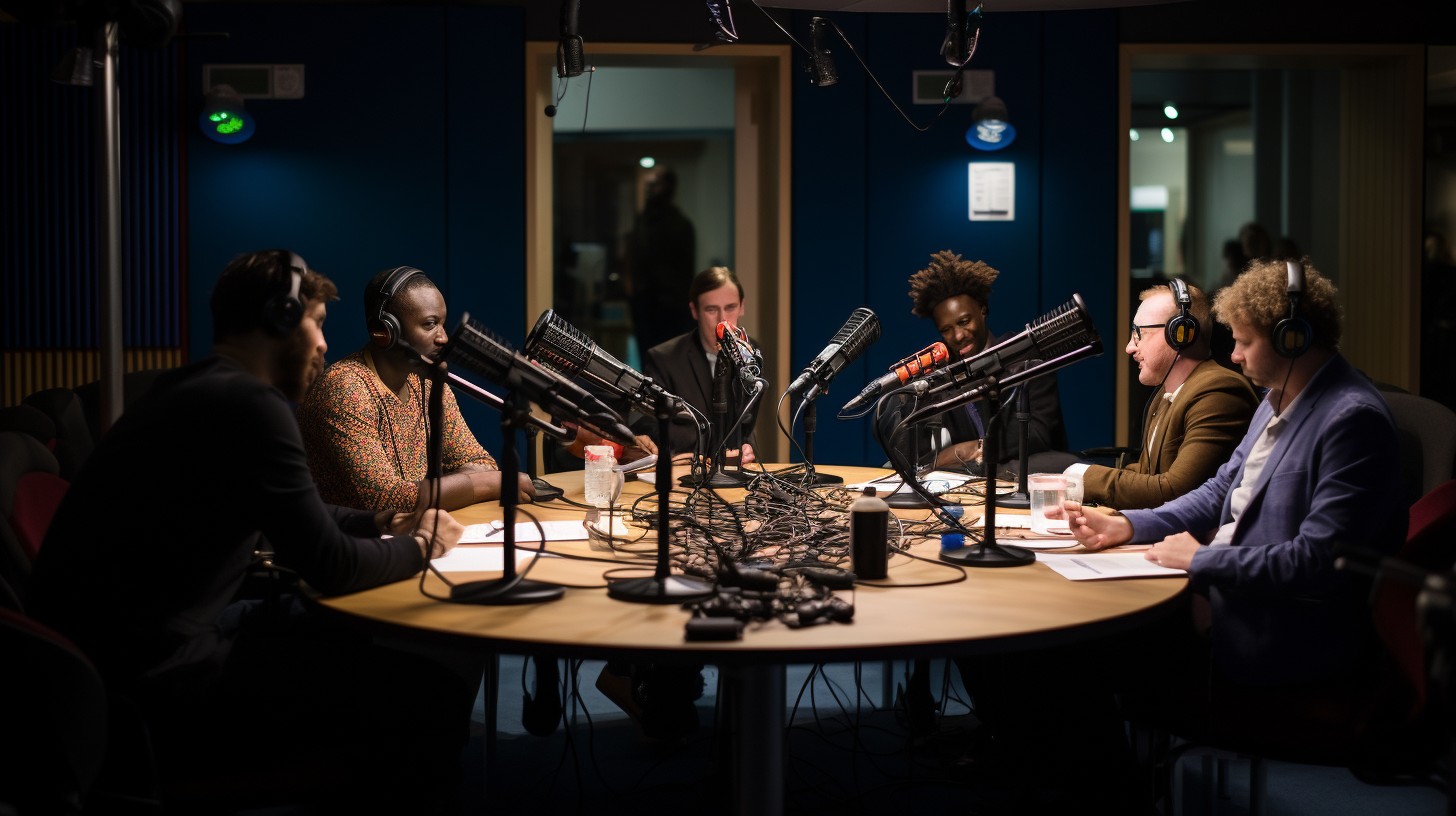 Radio Studio Background